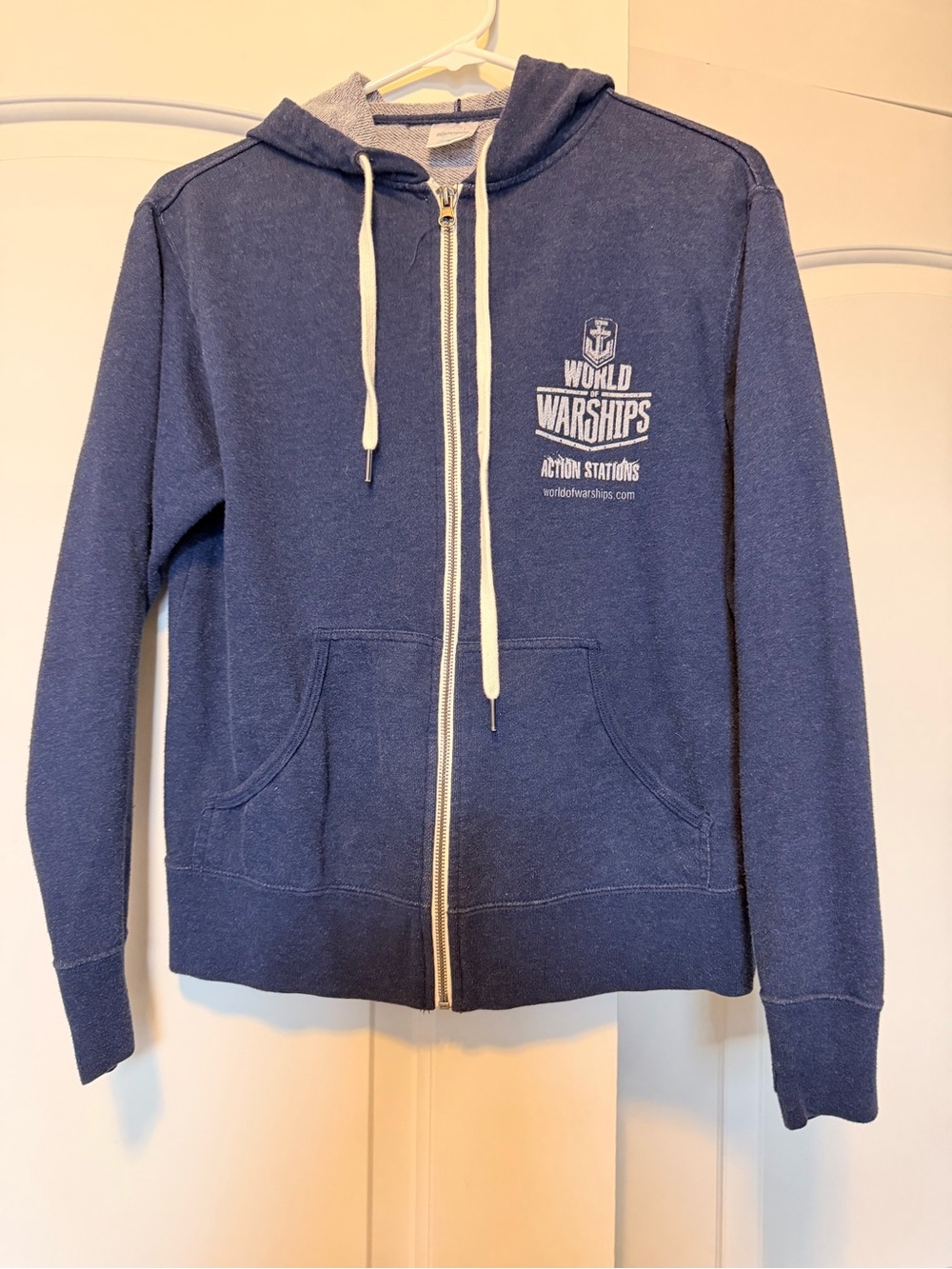 World of Warships - 2015 Navy Blue Zip-Up Hoodie